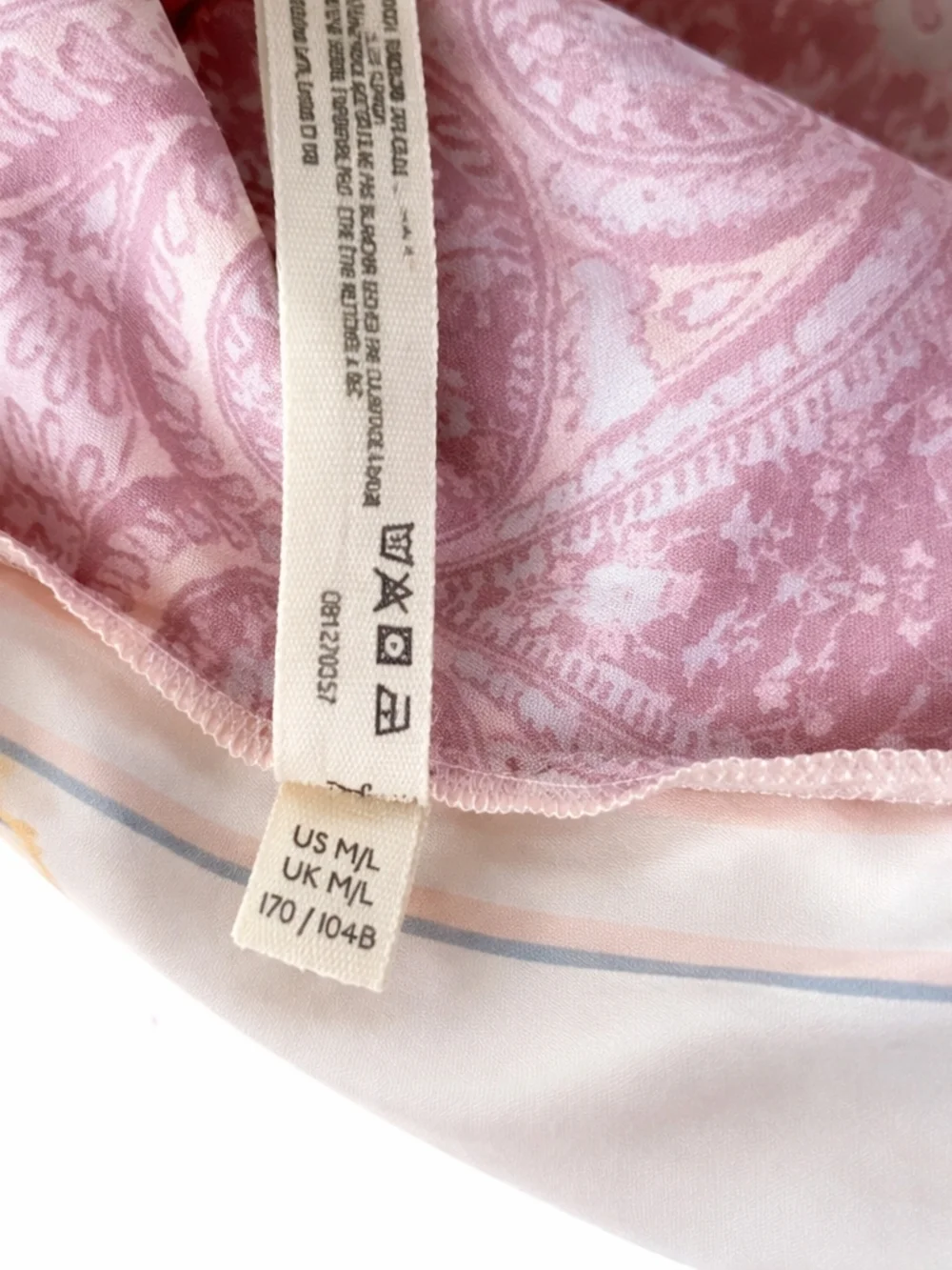 Free People Patchwork Kimono Duster Boho Festival Colorful Floral M/L Romantic - Picture 6 of 6